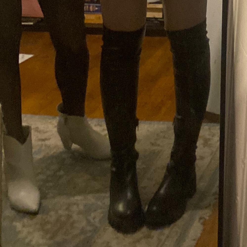 Steve Madden Black Knee High Boots